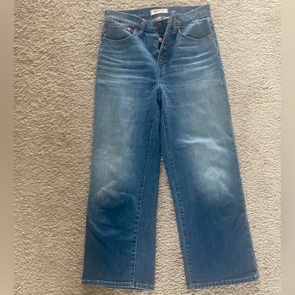 Madewell Slim Wide-leg crop jeans